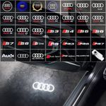 2x For Audi A1 A3 A4 A5 Q3 Q5 Q7 A6 A7 S3 S4 S5 R8 HD Door Shadow Welcome Light
