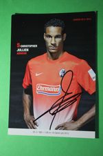 Christopher Jullien (SC Freiburg) Signed Club Card