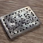 Rare Antique Georgian 200+ Years Old Sterling Silver Vinaigrette Panel Engraved