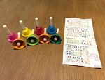 Rainbow Music Handbells Set of 8 with Song Sheet (Pink Yellow Red Blue Orange)