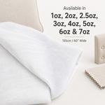 Upholstery Wadding Polyester Batting 155cm 60" Scrim Cushion Padding 1oz-7oz