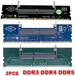 2pc DDR3 DDR4 DDR5 Laptop To Desktop Memory Adapter Card for SO-DIMM To PC Card