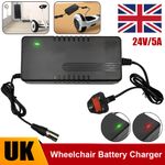 24V 5A Mobility Scooter Wheelchair Battery Charger 3 PIN XLR Head UK Stock