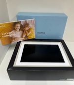 AURA DIGITAL PHOTO FRAME-AURA CARVER CLAY/WHITE 10.1"-WiFi DIGITAL PHOTO-GIFT