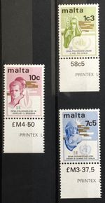 1973 Malta Set of 3 SG504 - SG506 MNH