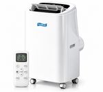 18000 BTU Portable Air Conditioner Cooling, Heating, Dry, Fan 4-In-1 With Remote