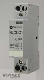 Newlec - NLCUC1 - Double Pole 20a Normally Open Contactor 250vac Coil Unused