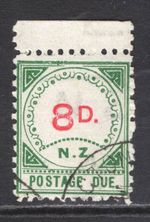 M17079 New Zealand 1899 SGD2 - 8d carmine & green.