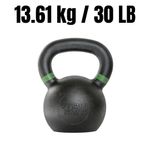 Cast Iron Kettlebell 30lb Home Gym Weight for Strength Training Muscle Building
