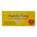 Aspirn 75mg GASTRO-RESISTANT PAIN RELIEF ENTERIC COATED - FAST & FREE DELIVERY!
