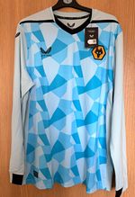 Castore Wolverhampton Wanderers Goalkeeper Shirt Blue Long Sleeve Adult XL