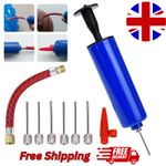 Inflating Fast Hand Air Pump With Needle Adapter For Soccer Ball Football 10Pcs