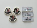 3x Moncler Badge Iron-On Patches Embroidered Logo Applique Replacement With Tags