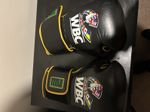 Title Boxing WBC Hook and Loop Bag Gloves - Black/Green