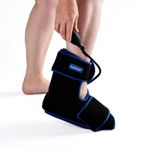 Reusable Ankle Cold Compression Wrap - Ice Cold Gel Therapy with Compression