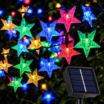 Solar Powered LED Star Fairy String Lights Waterproof Xmas Decor Garden Outdoor