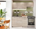 Kitchen Cabinets Set 5 Unit Sonoma Oak Cupboard Worktop Budget Small Modern Nela