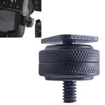 1/4" Dual Nuts Tripod Mount Screw to Flash Digital Camera Hot Shoe Adapter Tool