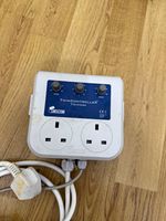 SMSCOM TwinController Mk2 7A Twin Fan Speed Controller, Wall Mount, UK Sockets