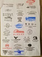 Generic Garage Mechanics Service History stamp multicolor