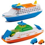 Kids Play Car Ferry Cruise Toy Boat Wheels Outdoor Garden Pool Beach Bath Time