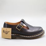 Dr. Martens Womens Polley Mary Jane School Shoes Smooth Leather T-Bar Buckle
