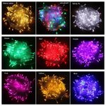 UK Fairy String Lights 10-100m Mains Plug In Christmas Tree Indoor & Outdoor