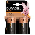 Size Alkaline Batteries Plus D 2 Per Card Box 10