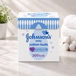 Cotton Ear Buds 1 X Pack Johnson's Baby 100% pure Cotton Soft  Gentle  Delicate