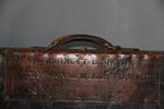 Antique Edwardian Leather Shotgun Case,By W. Richards & Co.Royal Welsh Fusiliers