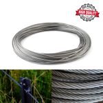 1mm 1.5mm 2mm 3mm 4mm 5mm 6mm GALVANISED STEEL WIRE ROPE METAL CABLE HIGH QUALIT