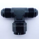 AN -8 AN8 BLACK JIC Flare MALE FEMALE SWIVEL T-PIECE Hose Fitting Adapter MFM