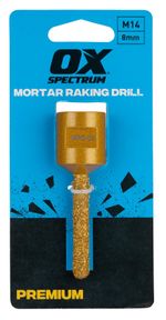 OX Tools MRD 08 Mortar Raking Drill Bit M14 Fitting Premium Spectrum Series 8mm