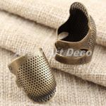 Metal Thimble S/M Size Antique Needles Embroidery Finger Protector Sewing Tool