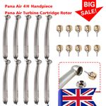 1-10 Pcs Dental High Speed Push Handpiece 4Hole Fit NSK Pana Max Turbine / Rotor