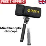 NS Crafts® Pro Black Fibre Optic Otoscope Ear Scope Mini Medical Diagnostic Exam