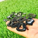 Natural Blac Window Slice Agate Polished Loose Stone - Slice Agate Cabochon Gems