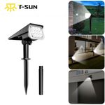 Solar Powered LED Spot Lights Outdoor Lights Landscape Trees Garden IP65 White