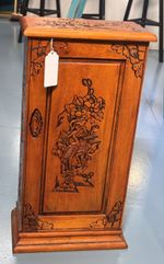 VINTAGE CARVED SOLID JAPANESE CHINESE STYLE CD CABINET bathroom wall cabinet 