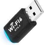 WiFi 6 USB Network Adapter Bluetooth 5.4 Dual Band for PC Laptop