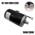 DC 110V 180V 220V High Speed Brushed DC Motor Clay Machine Treadmill 150W 200W