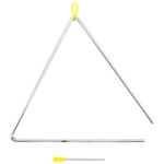 TIGER TRI28-MT 12" Triangle Instrument with Beater Heavy-duty Steel with Striker