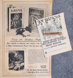 KRSNA Super-Consciousness books + JOI BANGLA adverts/posters 15¾x10¾" 40x27cm