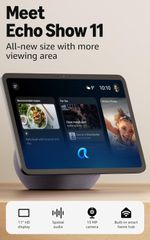 Echo Show 11, Full-HD 11" Display, Spatial Audio, Graphite, Alexa+ Access