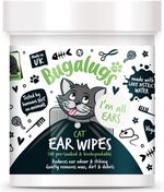 BUGALUGS Cat Ear Cleaner Cat Wipes 100 Biodegradable Stops Head Shaking, Itching