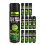 AutoTek Truck Bed Liner Black Aerosol Spray Paint 500ml x12