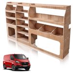 Ford Transit Custom Plywood Racking for 2013-2023 SWB (L1) XL Shelving Storage