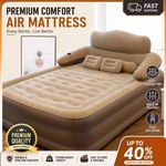 Portable King Size Air Mattress Sofa Bed for Outdoor Indoor Inflatable Couch NEW