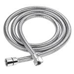2.5M STAINLESS STEEL SHOWER HOSE CHROME FLEXIBLE BATHROOM BATH PIPE