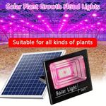 35/60W Solar LED Grow Light Full Spectrum Waterproof Lamp In/Outdoor Plants UK